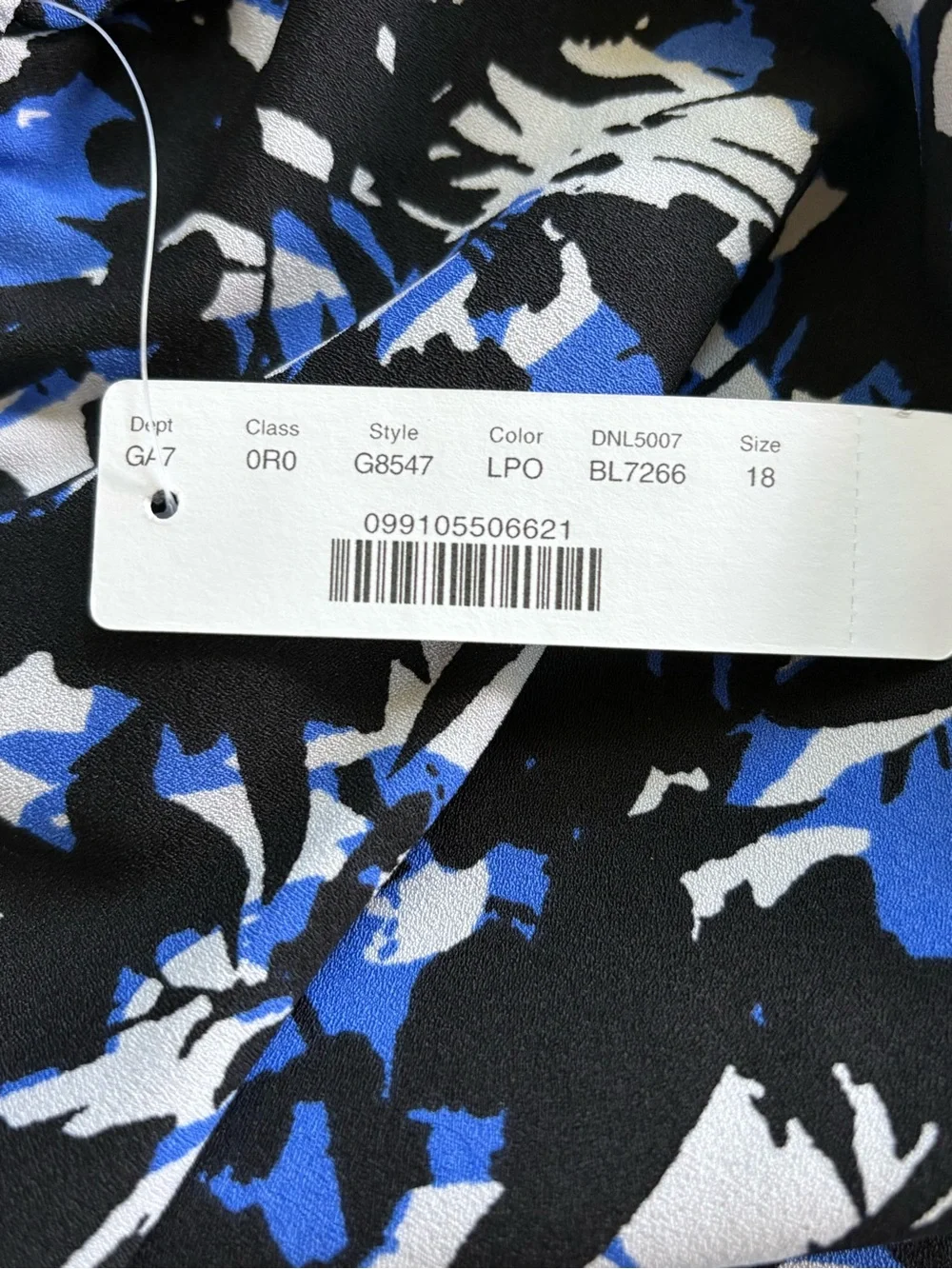 J.Crew Women’s Size 18 Blue Black Floral Pull-On Jogger Pants NWT